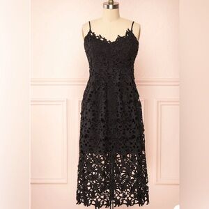 Boutique 1861 Black Lace Dress by Bluivy Size Small